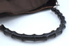 Authentic GUCCI Bamboo 2Way Shoulder Hand Bag Nylon Leather 0011638 Brown K4164