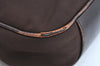 Authentic GUCCI Bamboo 2Way Shoulder Hand Bag Nylon Leather 0011638 Brown K4164