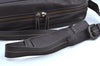 Authentic GUCCI Vintage Shoulder Cross Body Bag Leather Brown K4166