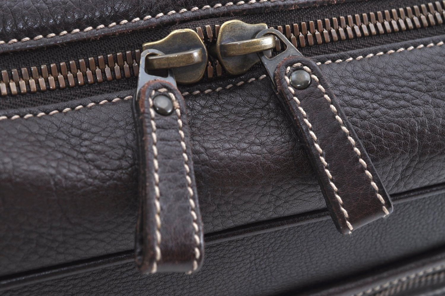 Authentic GUCCI Vintage Shoulder Cross Body Bag Leather Brown K4166