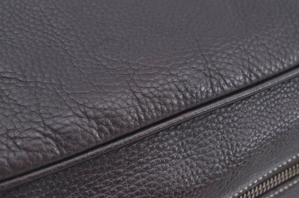 Authentic GUCCI Vintage Shoulder Cross Body Bag Leather Brown K4166