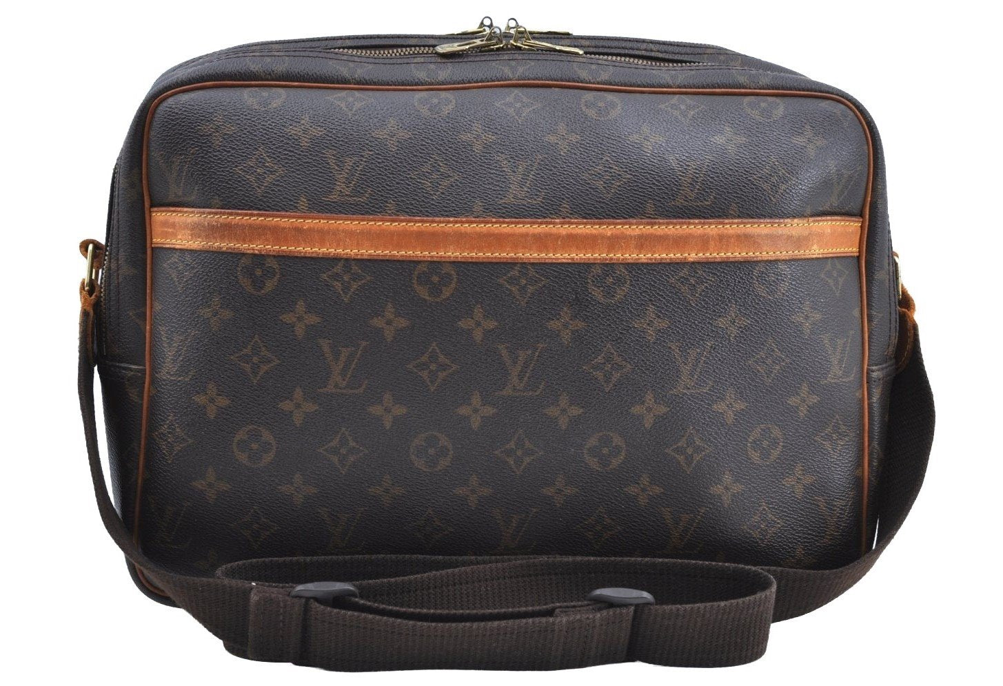 Authentic Louis Vuitton Monogram Reporter GM Shoulder Cross Bag M45252 LV K4167