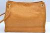 Authentic GUCCI Vintage Shoulder Bag Purse Leather Yellow Junk K4168