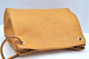 Authentic GUCCI Vintage Shoulder Bag Purse Leather Yellow Junk K4168