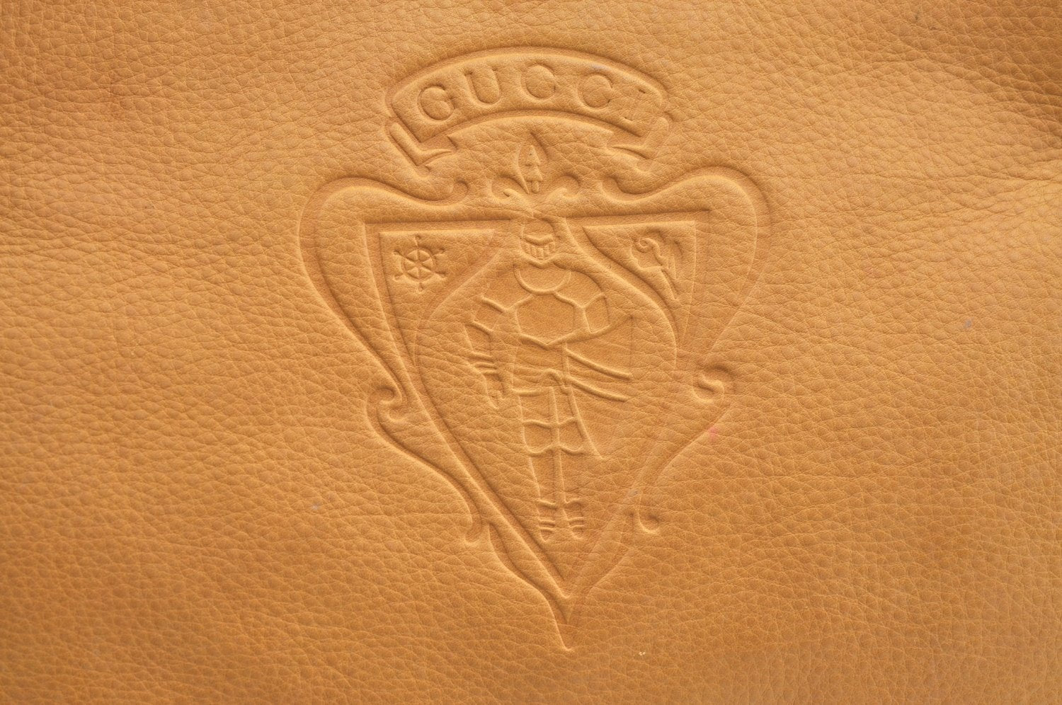 Authentic GUCCI Vintage Shoulder Bag Purse Leather Yellow Junk K4168