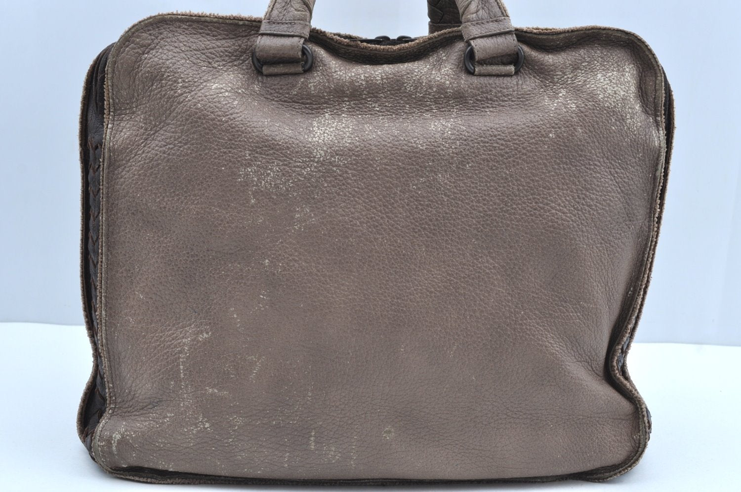 Authentic BOTTEGA VENETA Intrecciato Leather 2Way Shoulder Hand Bag Brown K4170