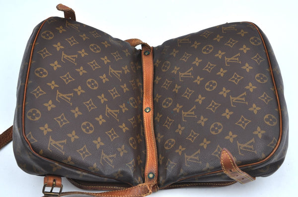 Authentic Louis Vuitton Monogram Saumur 30 Shoulder Cross Bag M42256 LV K4171