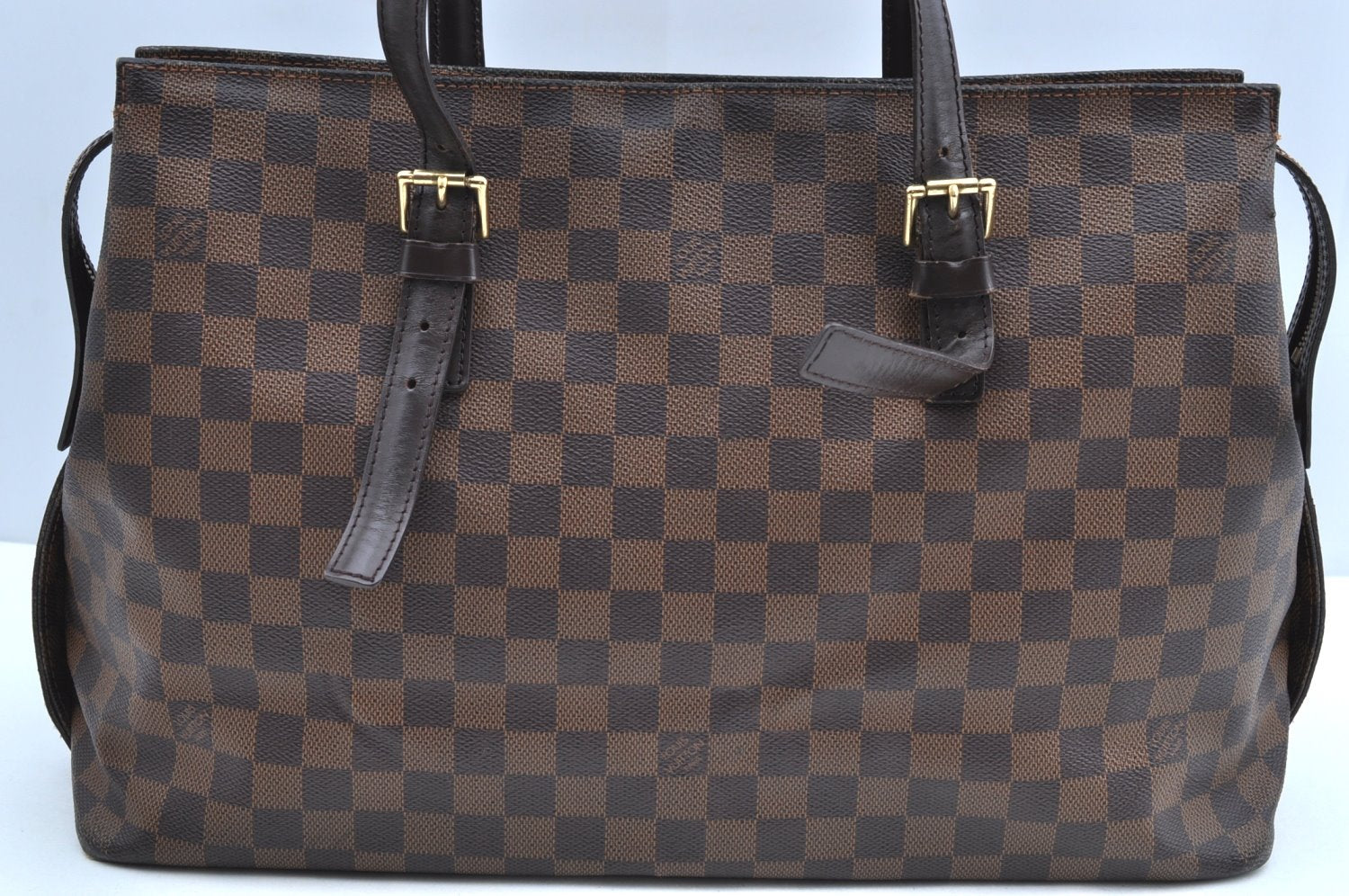 Authentic Louis Vuitton Damier Chelsea Shoulder Tote Bag N51119 LV K4172
