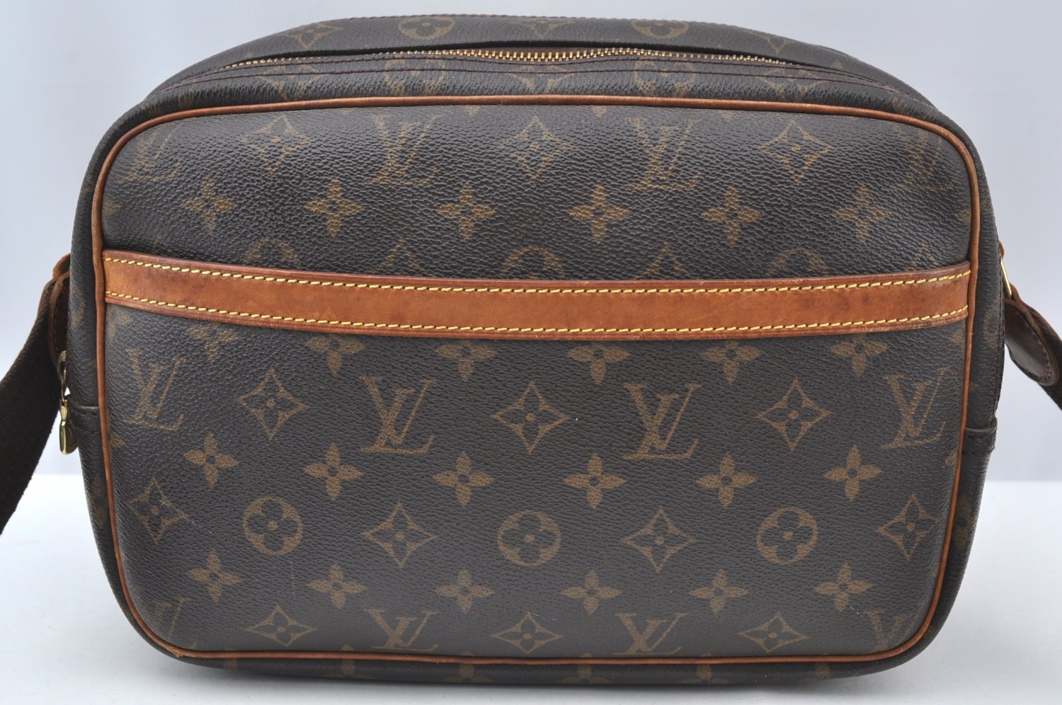 Authentic Louis Vuitton Monogram Reporter PM Shoulder Cross Bag M45254 LV K4176