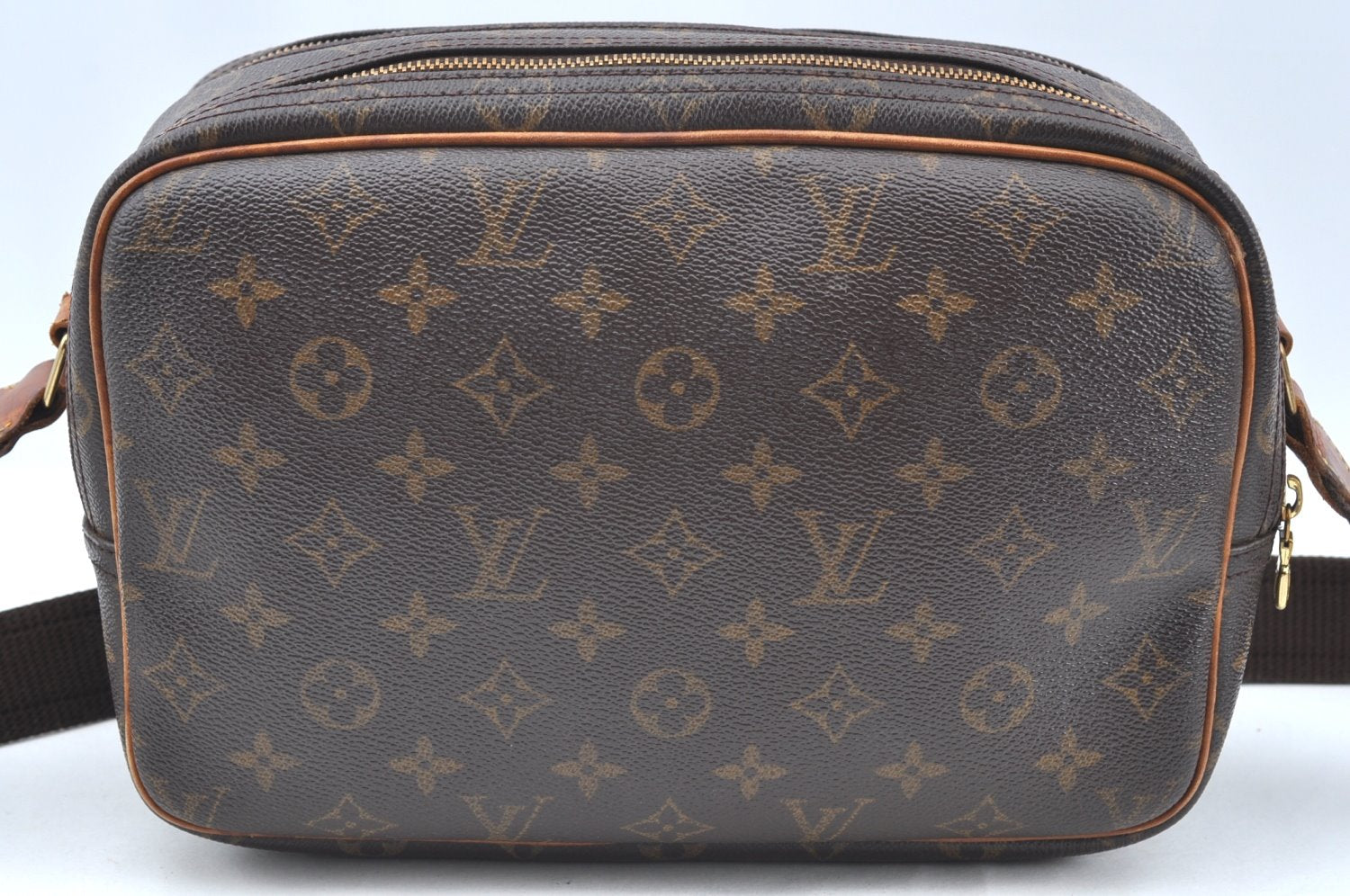 Authentic Louis Vuitton Monogram Reporter PM Shoulder Cross Bag M45254 LV K4176