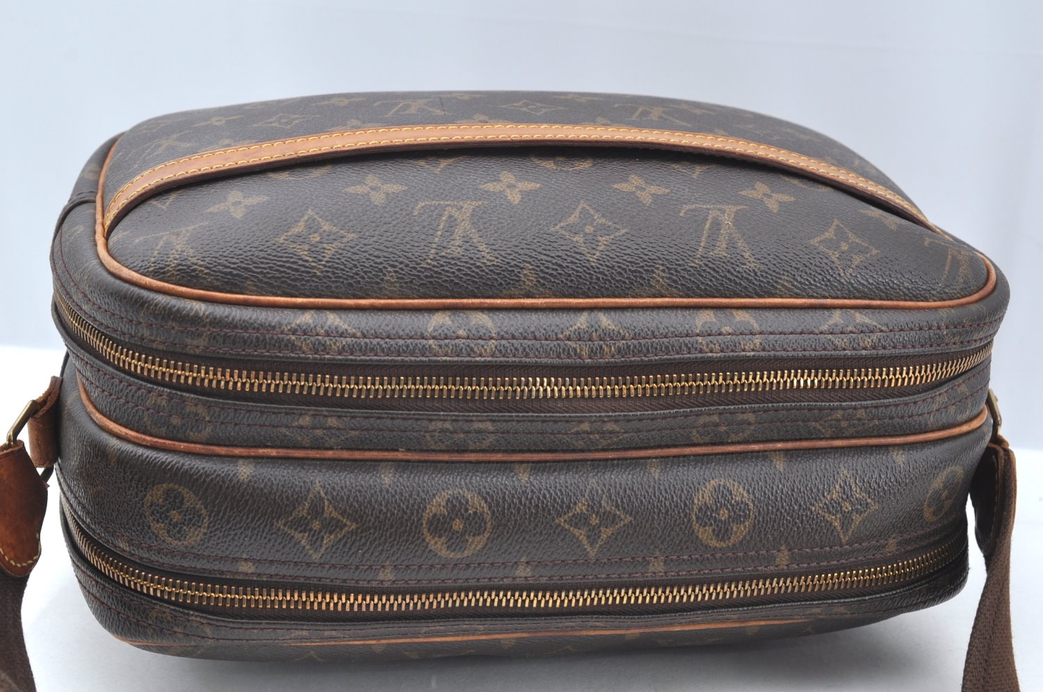 Authentic Louis Vuitton Monogram Reporter PM Shoulder Cross Bag M45254 LV K4176