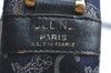 Authentic CELINE C Horse Carriage Shoulder Bag Canvas Leather Navy Blue K4180
