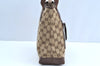 Authentic GUCCI Vintage Shoulder Tote Bag GG Canvas Leather 0190402 Brown K4182