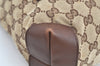 Authentic GUCCI Vintage Shoulder Tote Bag GG Canvas Leather 0190402 Brown K4182