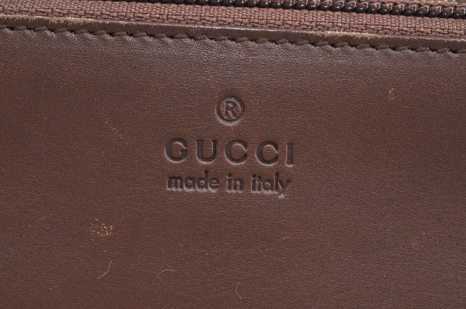 Authentic GUCCI Vintage Shoulder Tote Bag GG Canvas Leather 0190402 Brown K4182