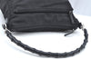 Authentic GUCCI Bamboo 2Way Shoulder Hand Bag Nylon Leather 0000509 Black K4185