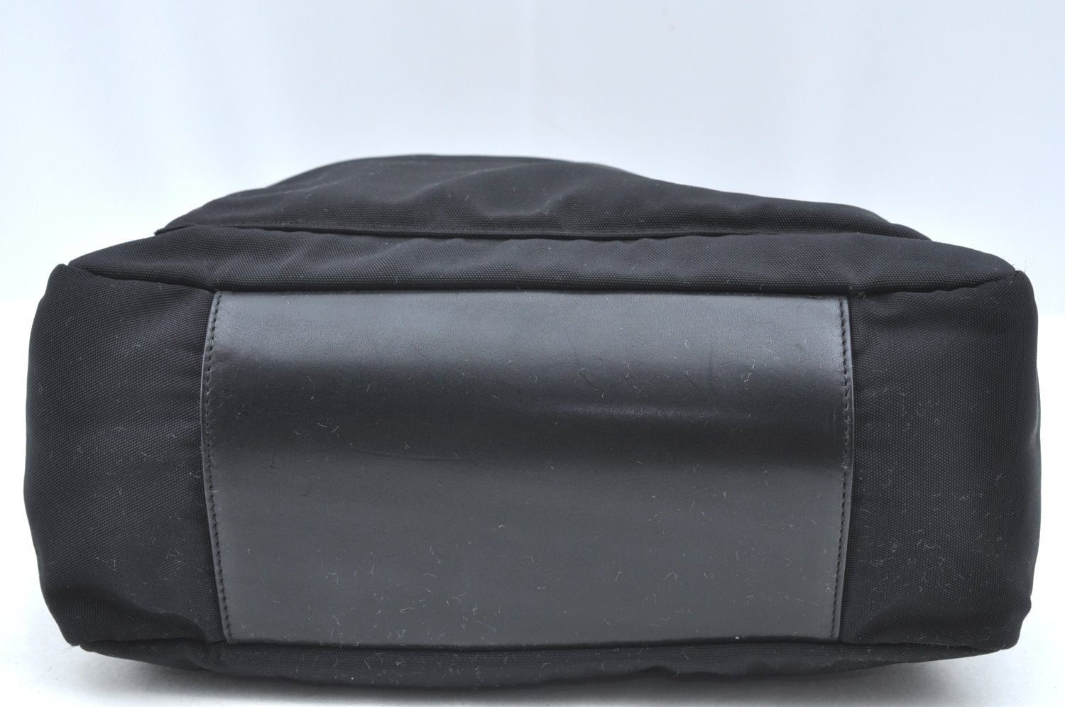 Authentic GUCCI Bamboo 2Way Shoulder Hand Bag Nylon Leather 0000509 Black K4185