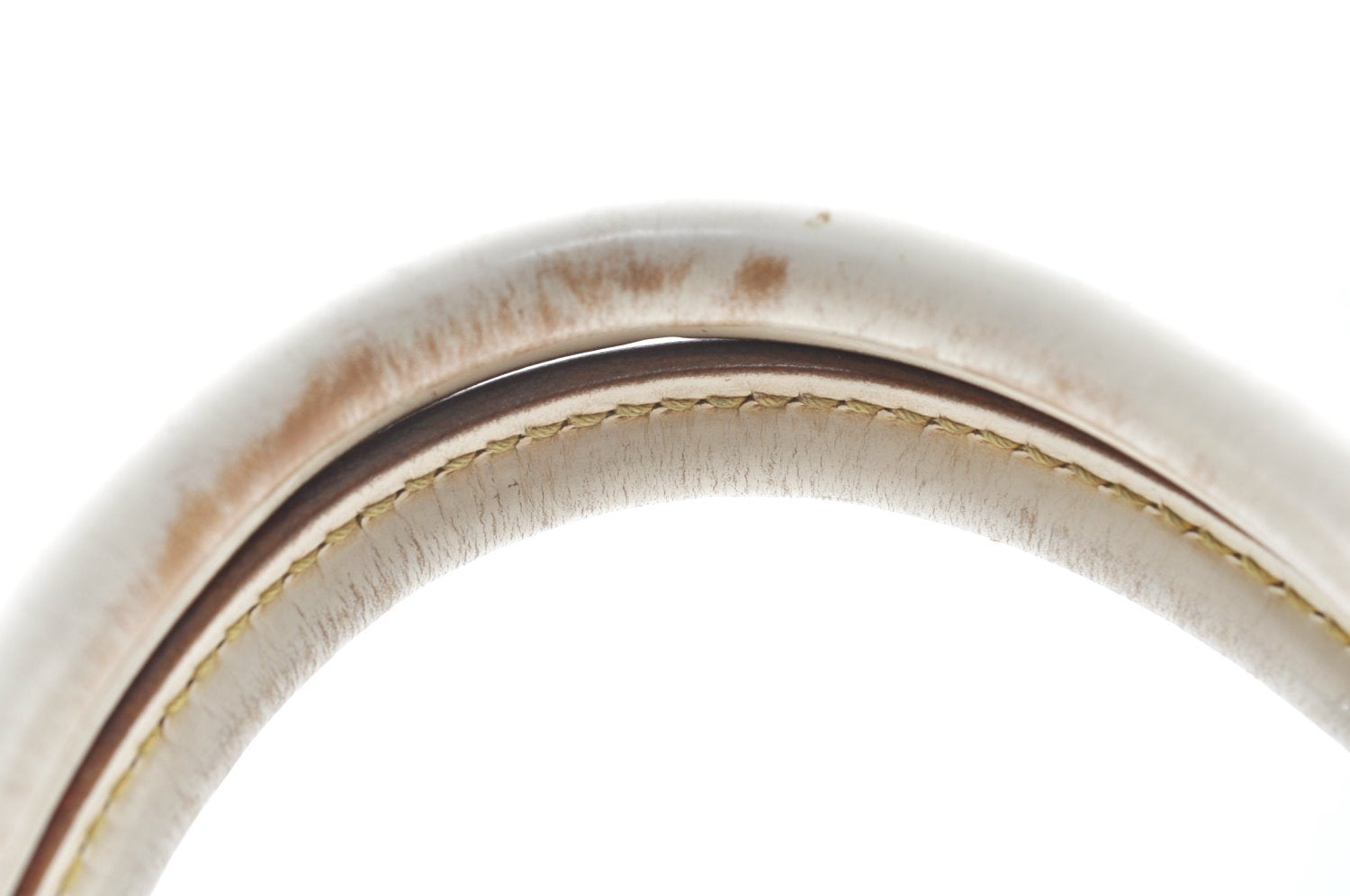 Authentic Louis Vuitton Suhali Lockit PM Hand Bag White M91887 LV K4191