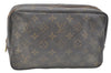 Auth Louis Vuitton Monogram Trousse Toilette 23 Clutch Hand Bag M47524 LV K4196
