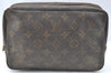 Auth Louis Vuitton Monogram Trousse Toilette 23 Clutch Hand Bag M47524 LV K4196