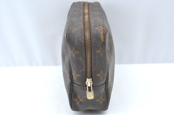 Auth Louis Vuitton Monogram Trousse Toilette 23 Clutch Hand Bag M47524 LV K4196