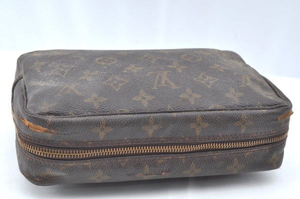 Auth Louis Vuitton Monogram Trousse Toilette 23 Clutch Hand Bag M47524 LV K4196