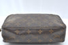 Auth Louis Vuitton Monogram Trousse Toilette 23 Clutch Hand Bag M47524 LV K4196