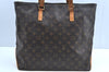 Authentic Louis Vuitton Monogram Cabas Mezzo Shoulder Tote Bag M51151 LV K4198