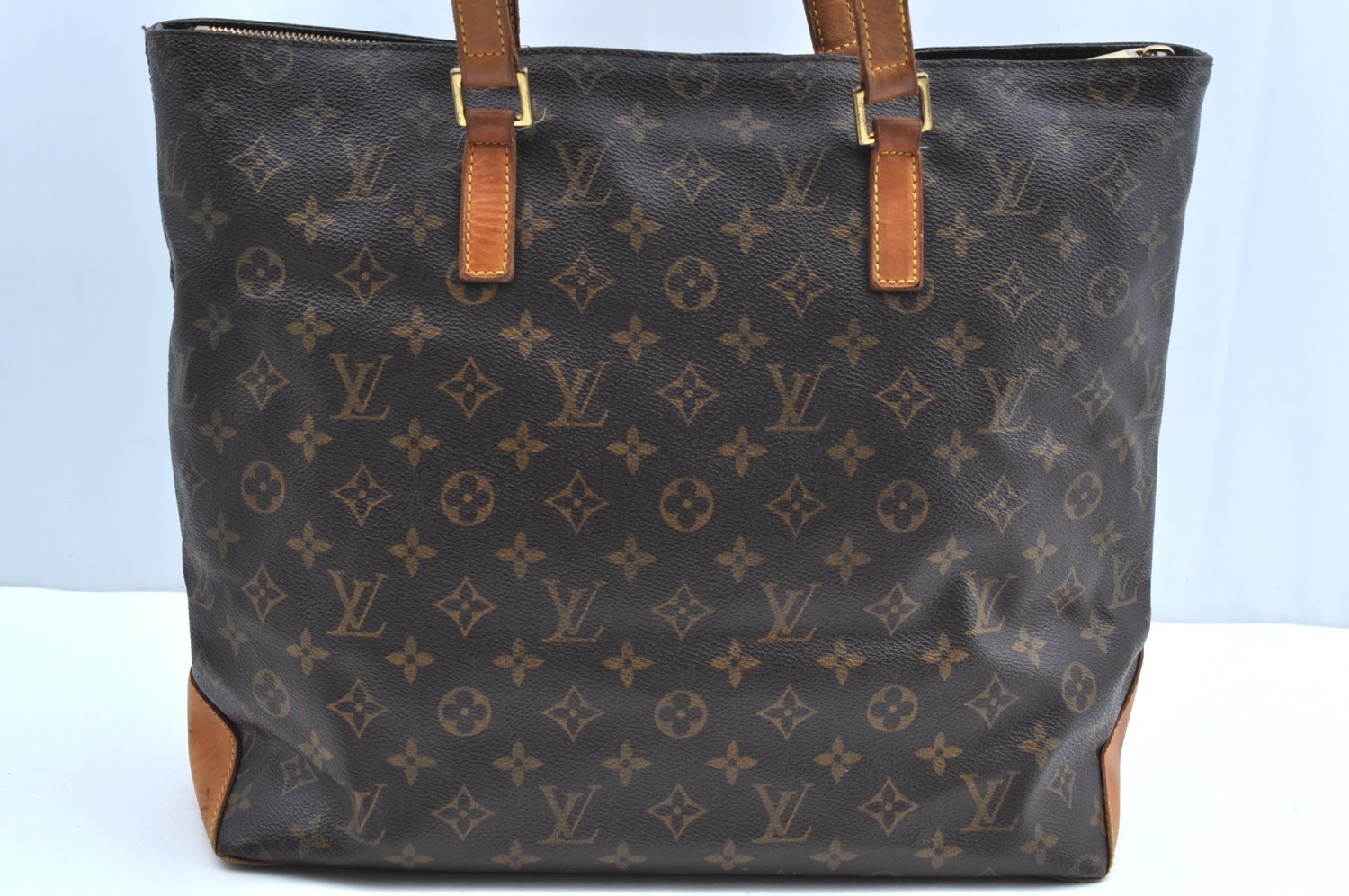 Authentic Louis Vuitton Monogram Cabas Mezzo Shoulder Tote Bag M51151 LV K4198