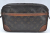 Authentic Louis Vuitton Monogram Compiegne 28 Clutch Hand Bag M51845 Junk K4199