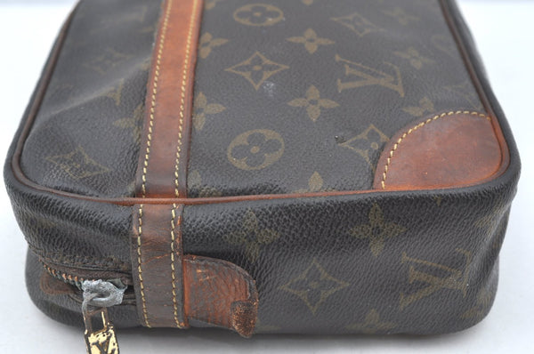 Authentic Louis Vuitton Monogram Compiegne 28 Clutch Hand Bag M51845 Junk K4199