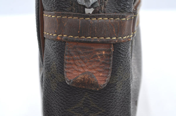 Authentic Louis Vuitton Monogram Compiegne 28 Clutch Hand Bag M51845 Junk K4199