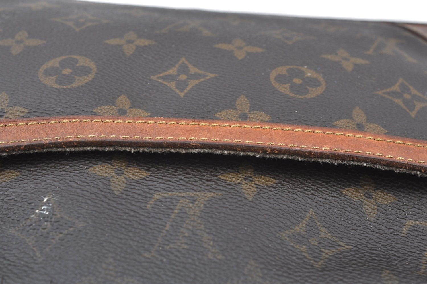 Authentic Louis Vuitton Monogram Compiegne 28 Clutch Hand Bag M51845 Junk K4199