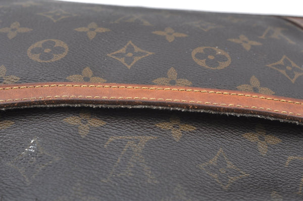 Authentic Louis Vuitton Monogram Compiegne 28 Clutch Hand Bag M51845 Junk K4199