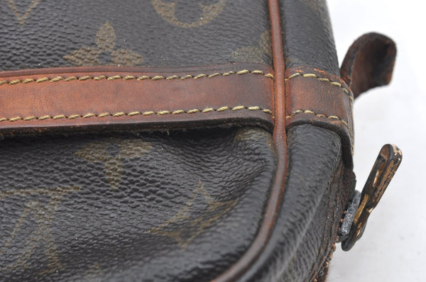 Authentic Louis Vuitton Monogram Compiegne 28 Clutch Hand Bag M51845 Junk K4199