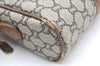 Authentic GUCCI GG Plus Shoulder Cross Body Bag Purse PVC Leather Brown K4202