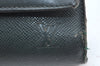 Auth Louis Vuitton Taiga Volga Document case Clutch Bag Green M30204 LV K4203
