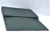 Auth Louis Vuitton Taiga Volga Document case Clutch Bag Green M30204 LV K4203