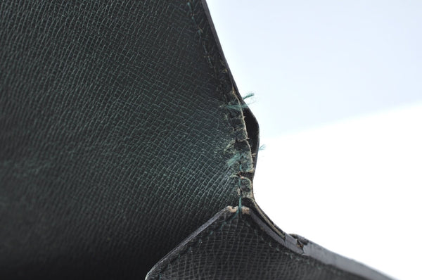 Auth Louis Vuitton Taiga Volga Document case Clutch Bag Green M30204 LV K4203