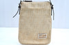Authentic FENDI Zucca Shoulder Hand Bag Purse Canvas Leather Beige K4207