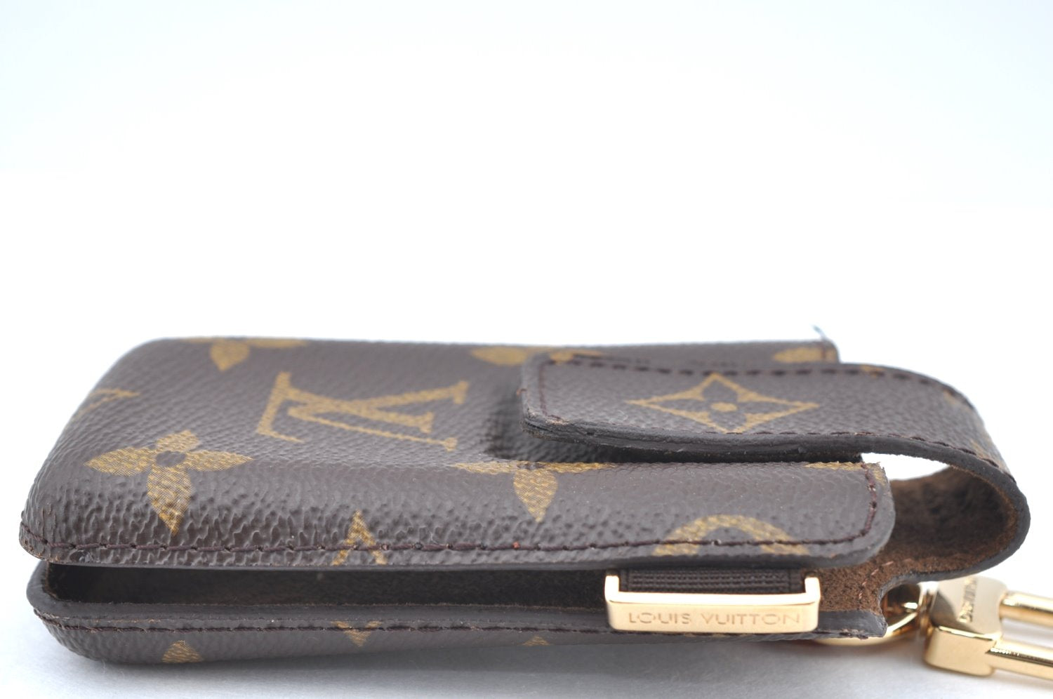 Authentic Louis Vuitton Monogram Etui TelePhone International PM M63064 LV K4215