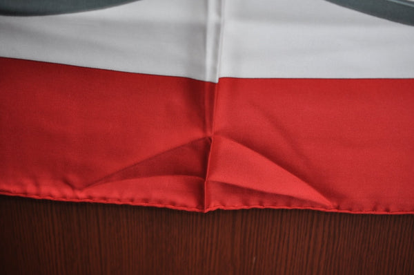 Authentic HERMES Carre 90 Scarf "BRIDES de GALA par" Silk Red K4222