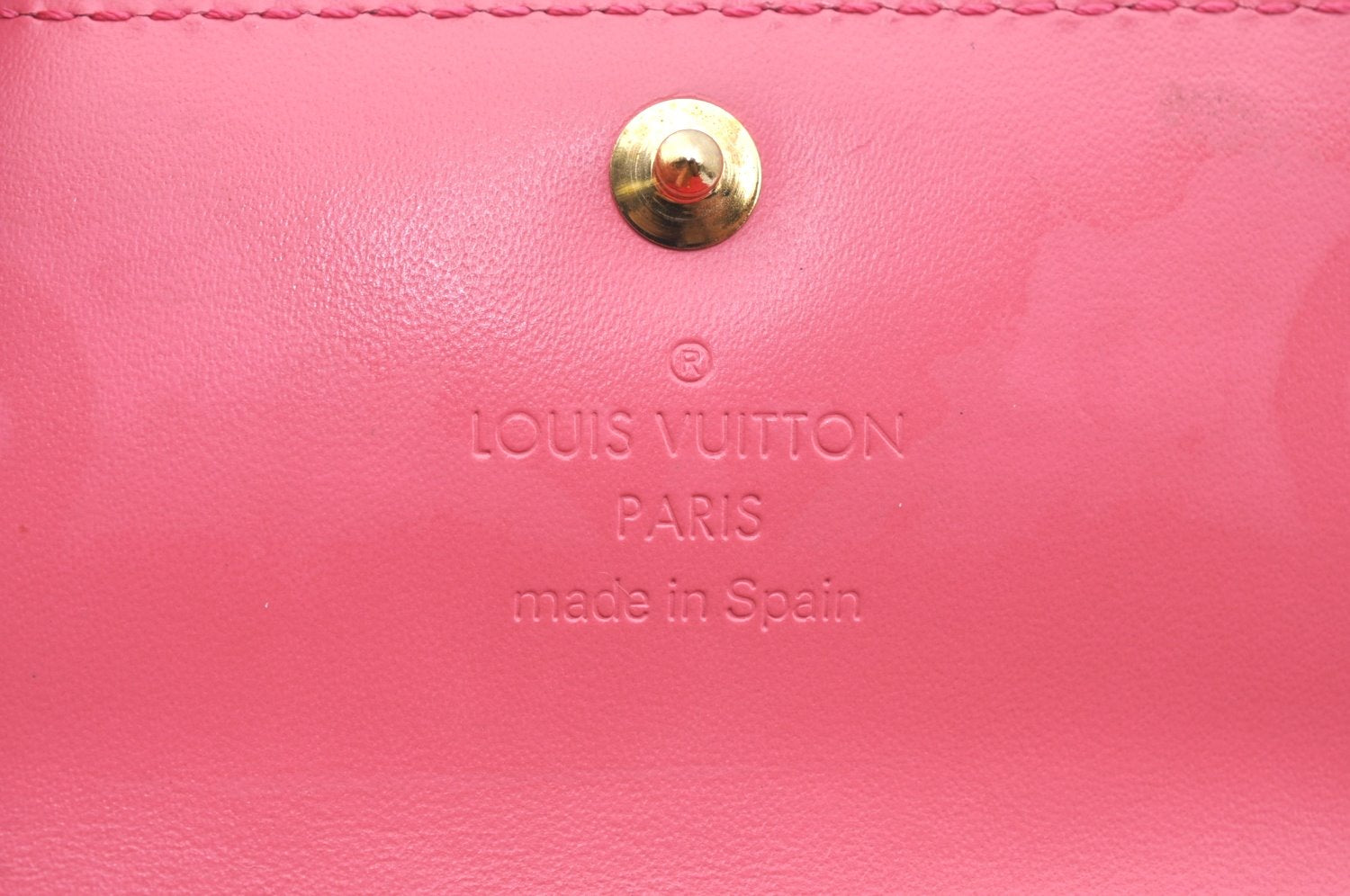 Authentic Louis Vuitton Vernis Multicles 4 Four Hooks Key Case M91252 Pink K4224