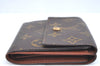 Authentic Louis Vuitton Monogram M61652 Porte Monnaie Billet Carte Credit K4225