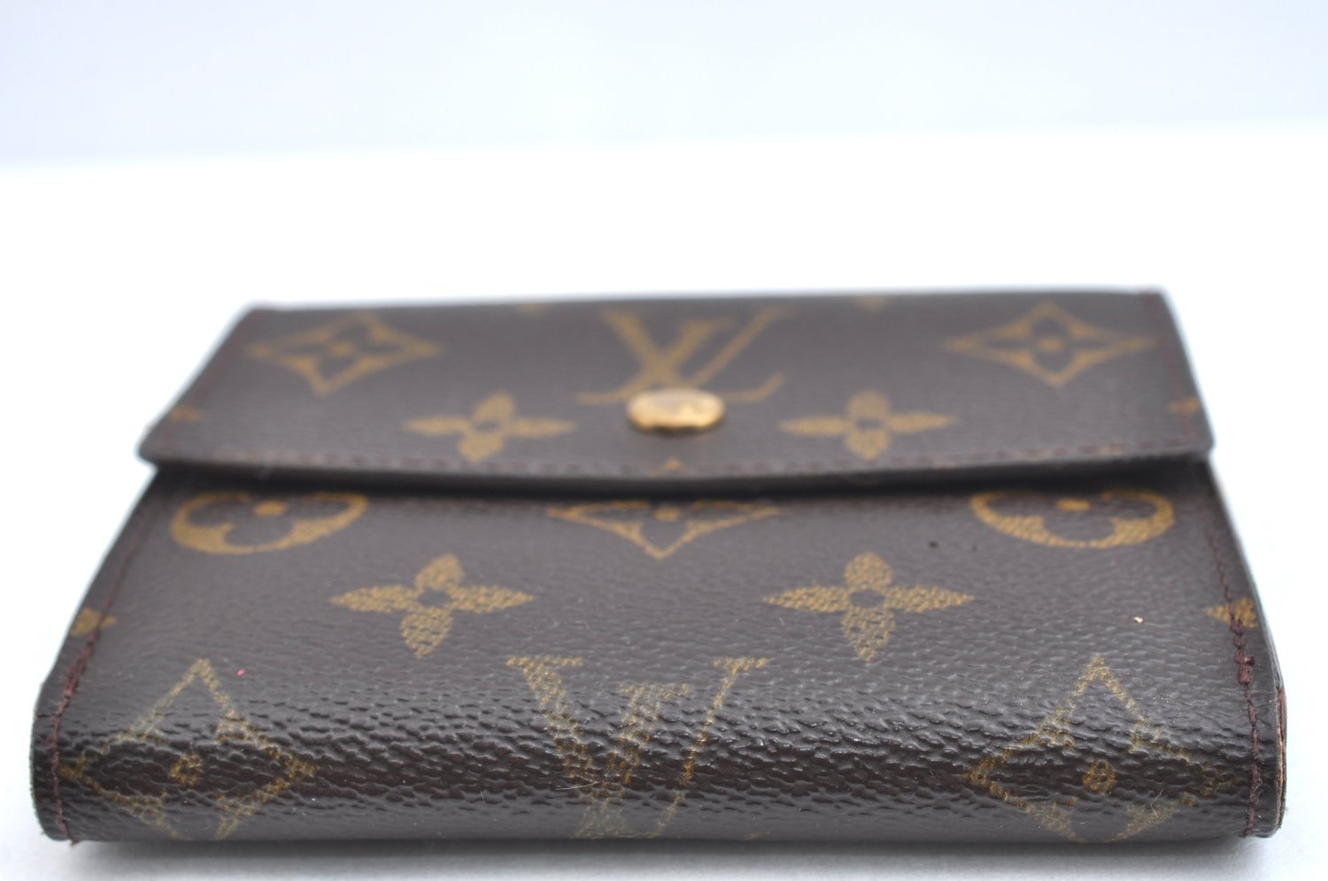 Authentic Louis Vuitton Monogram M61652 Porte Monnaie Billet Carte Credit K4225