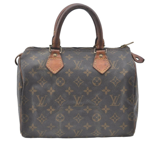 Authentic Louis Vuitton Monogram Speedy 25 Boston Hand Bag LV Old Model K4228