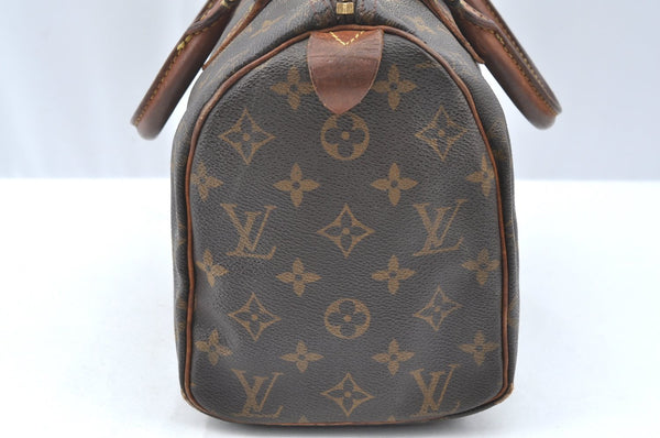 Authentic Louis Vuitton Monogram Speedy 25 Boston Hand Bag LV Old Model K4228