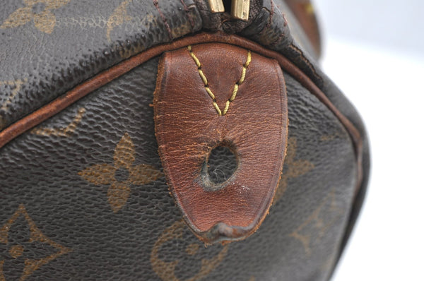 Authentic Louis Vuitton Monogram Speedy 25 Boston Hand Bag LV Old Model K4228
