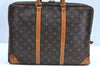 Authentic Louis Vuitton Monogram Porte Documents Voyage M53361 Briefcase K4231