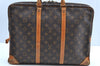 Authentic Louis Vuitton Monogram Porte Documents Voyage M53361 Briefcase K4231